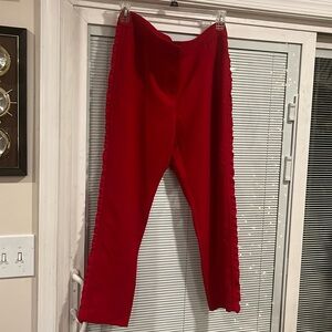 Chico red ankle slacks, size 1.5, NWT